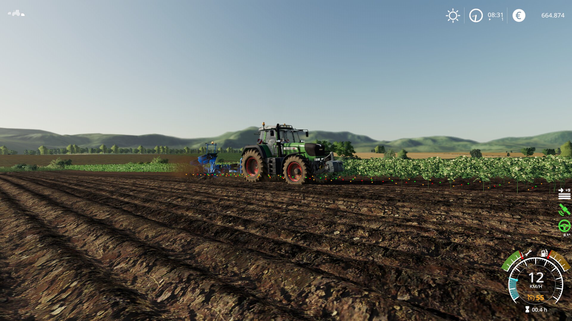 Der Fendt ist schön aber der Pflug nicht