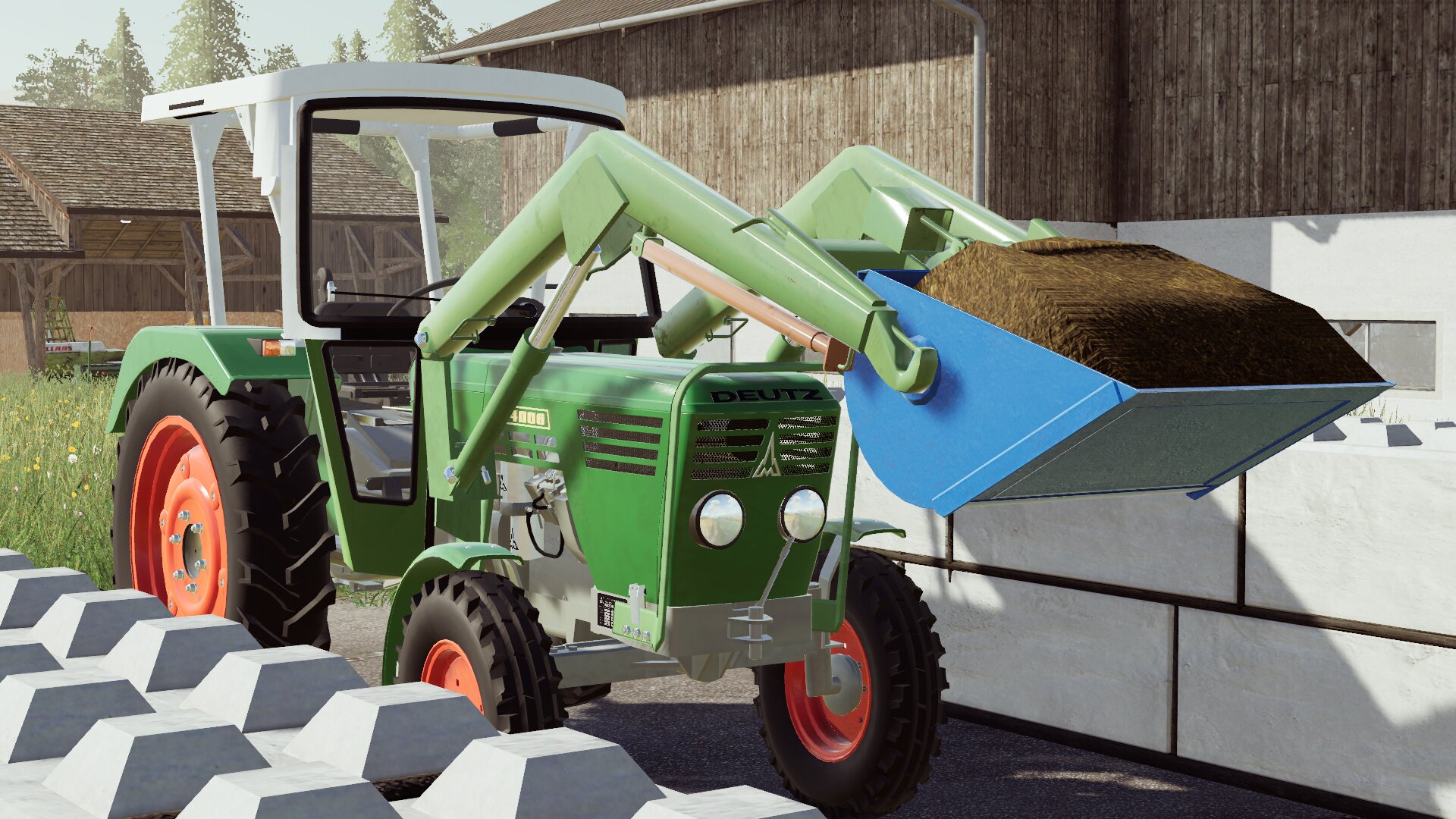 Silage ausm Silo holen