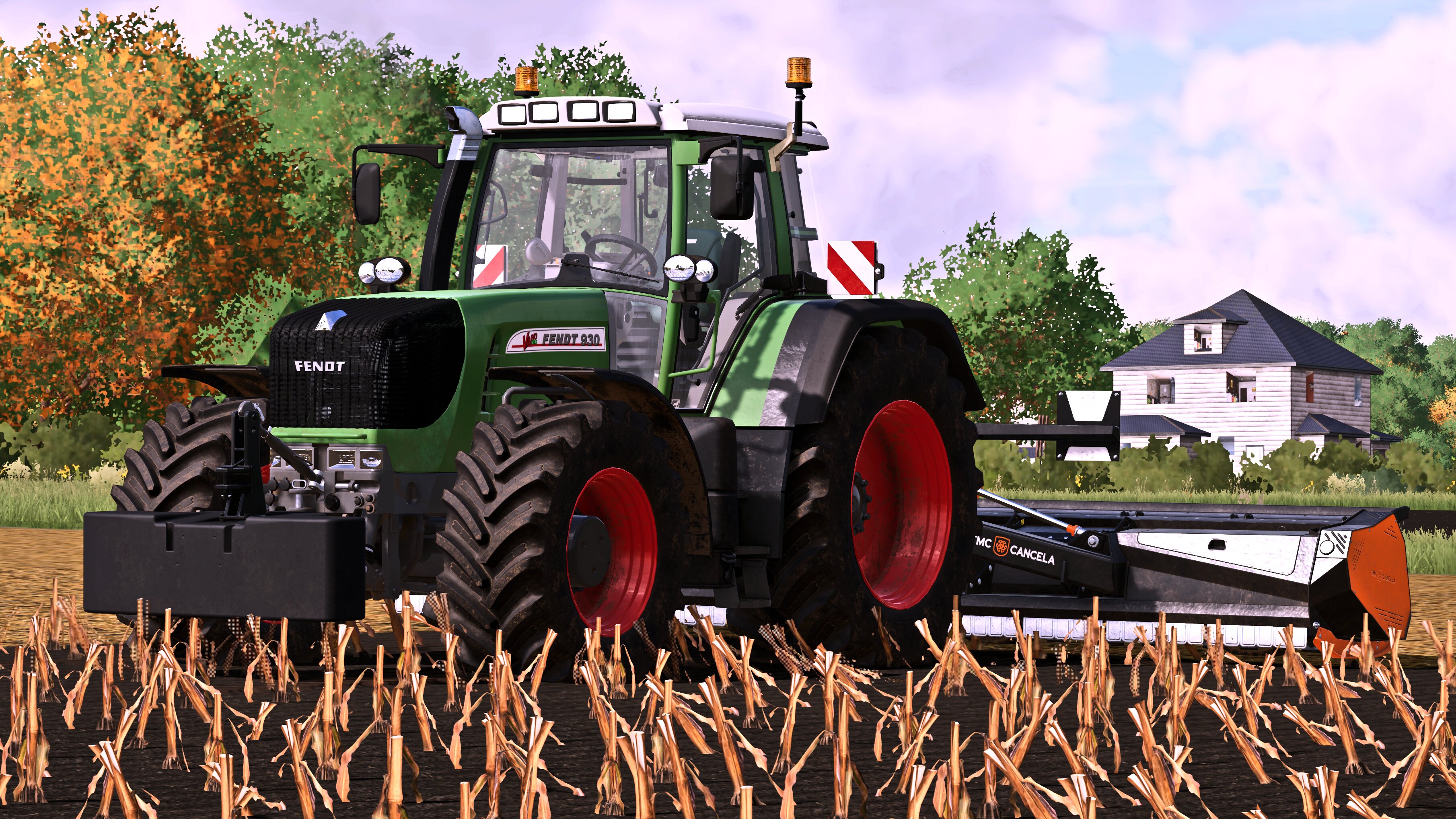 Fendt 930 am Mulchen