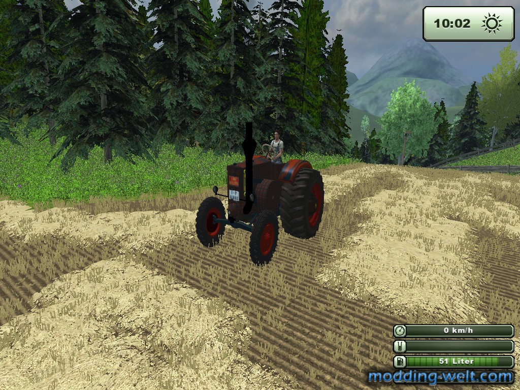Mein neuer Lanz mit rost skin und breiten Räder