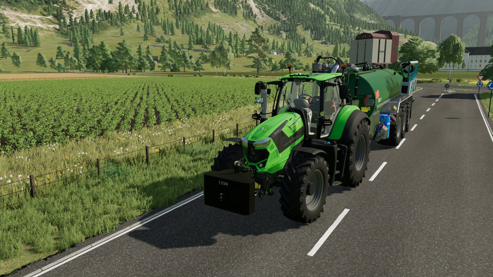 Deutz Fahr Agrotron 7250 TTV mit Briri Field Commander.