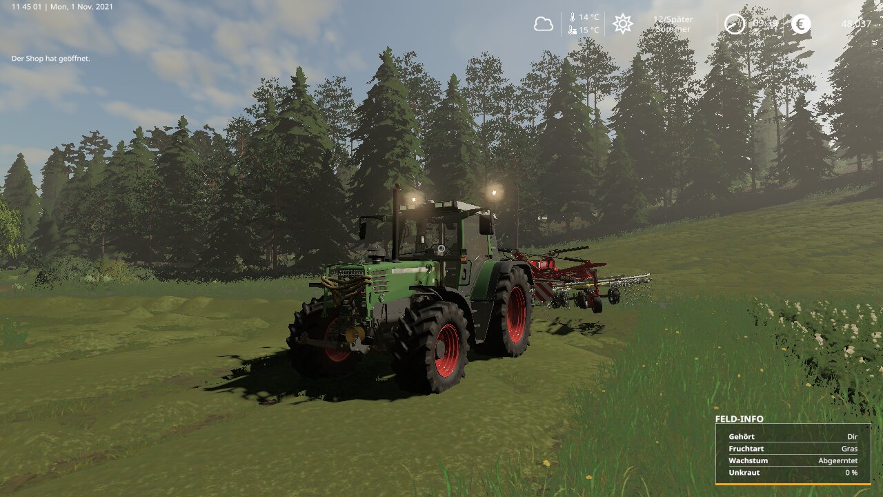 dick am schwaden mitn Fendt 515C