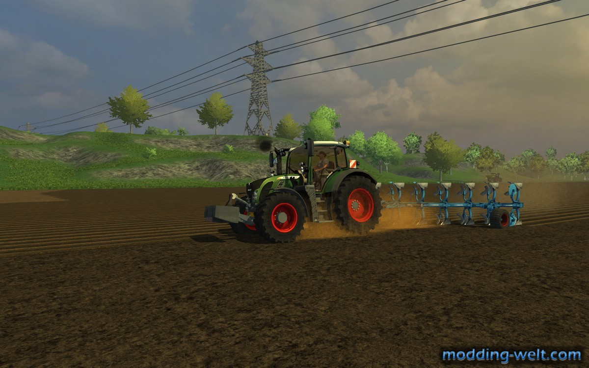Fendt 724 mit Lemken Juwel 8