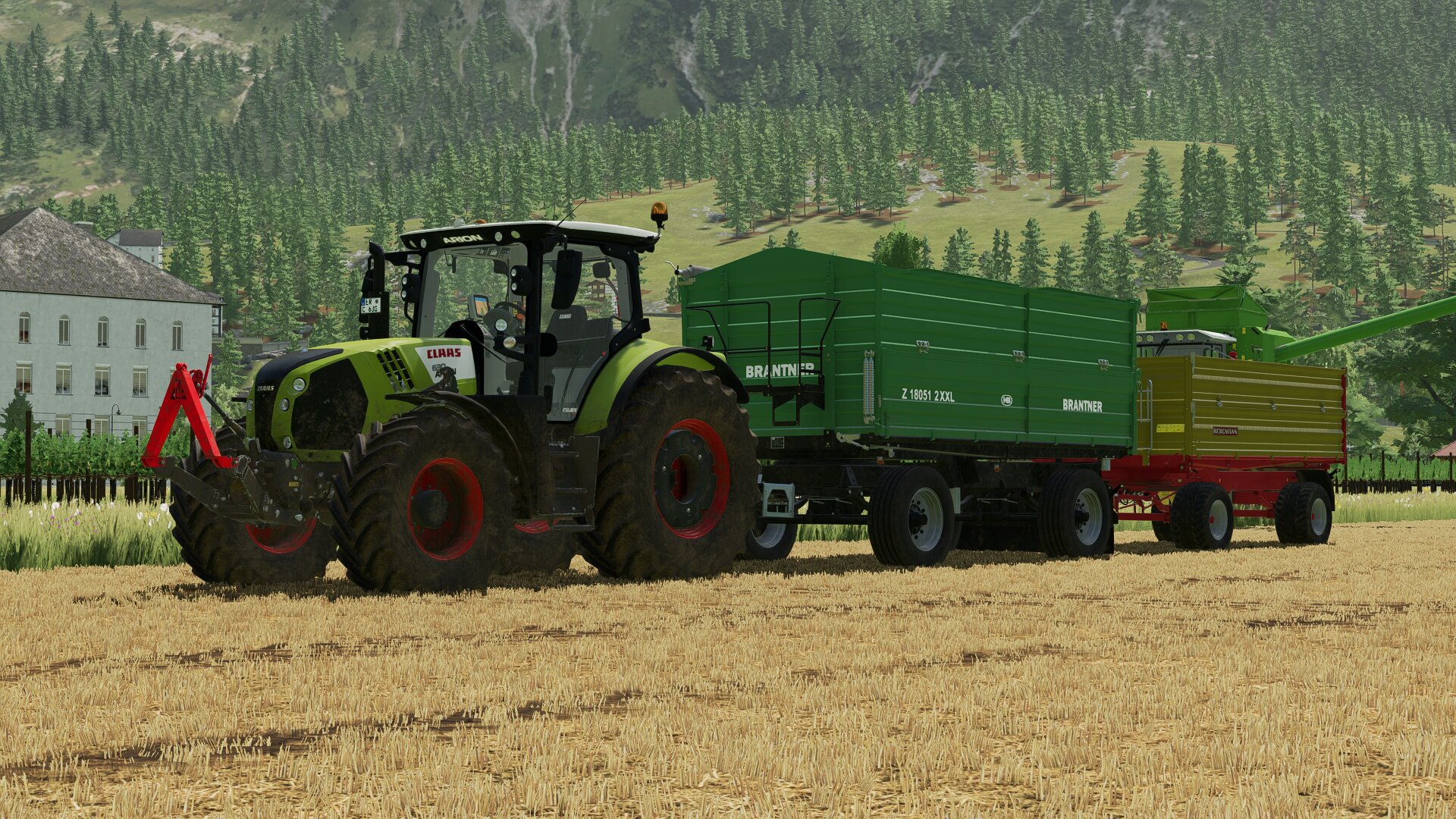 Claas Arion 630 mit Bergmann und Brantner