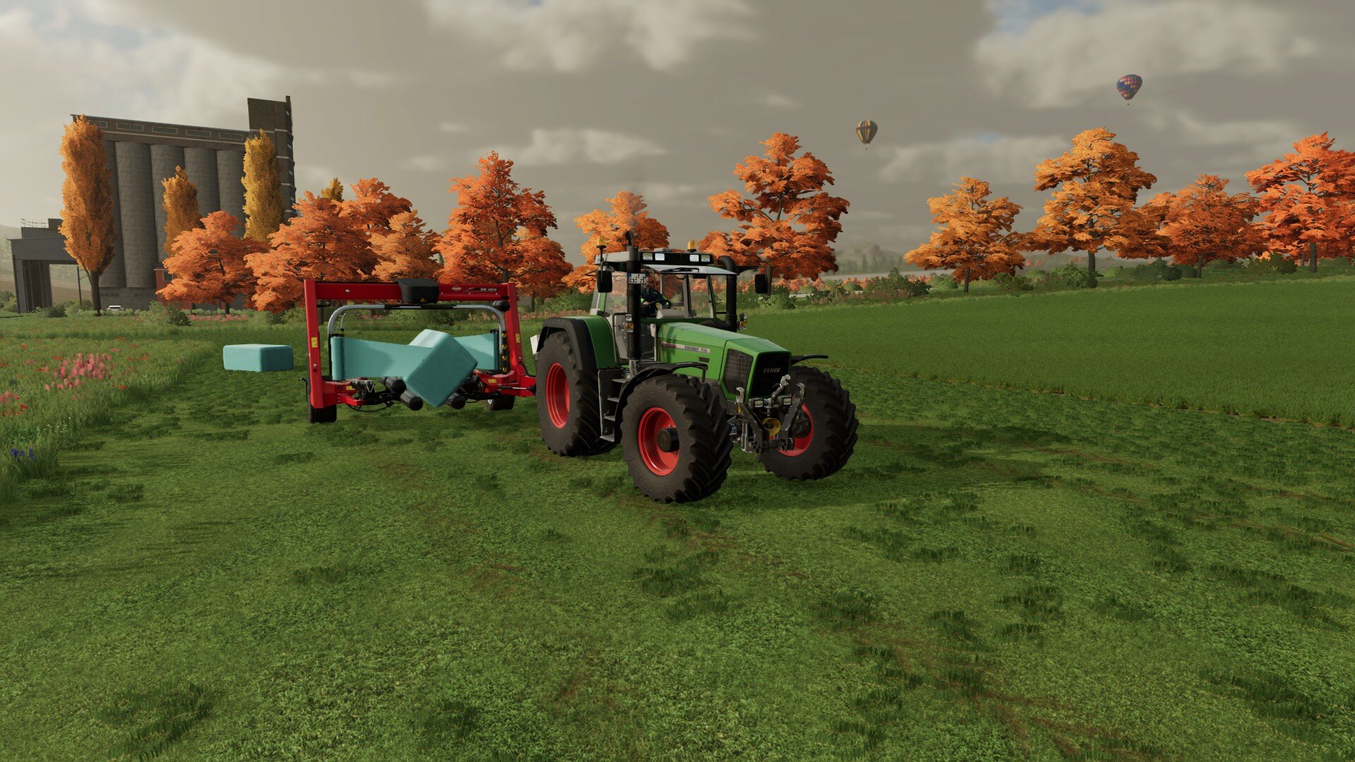 Die letzten Silageballen für dieses Jahr