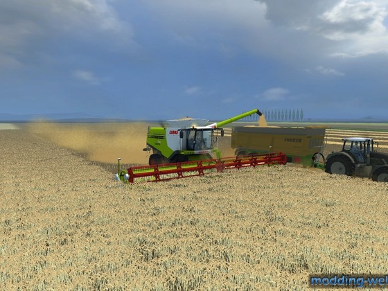 Große Felder benötigen große Maschinen