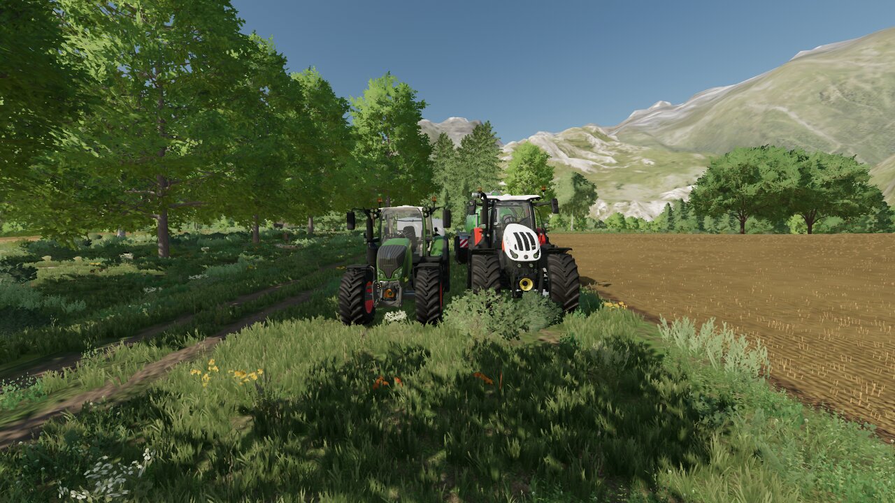 Odln mitm Steyr und Fendt Zubringer einfach sche