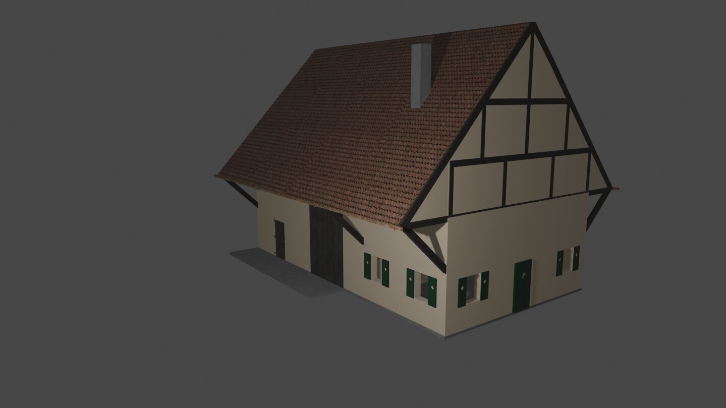 Neues Farm Haus gebaut