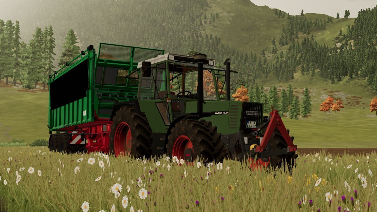 Mit dem Fendt Favorit 615 LSA Am Hackschnitzel Fahren