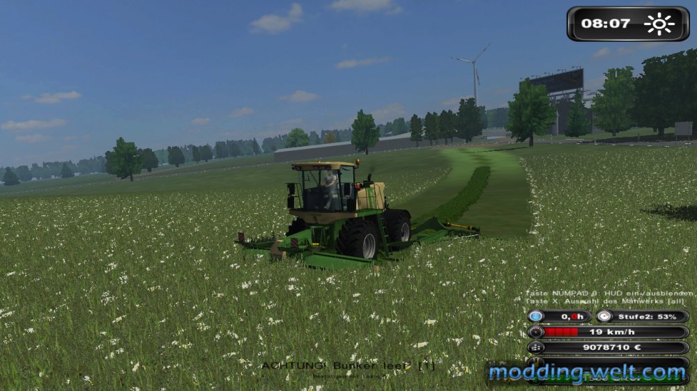 Gras Mähen mit Krone Big M 500