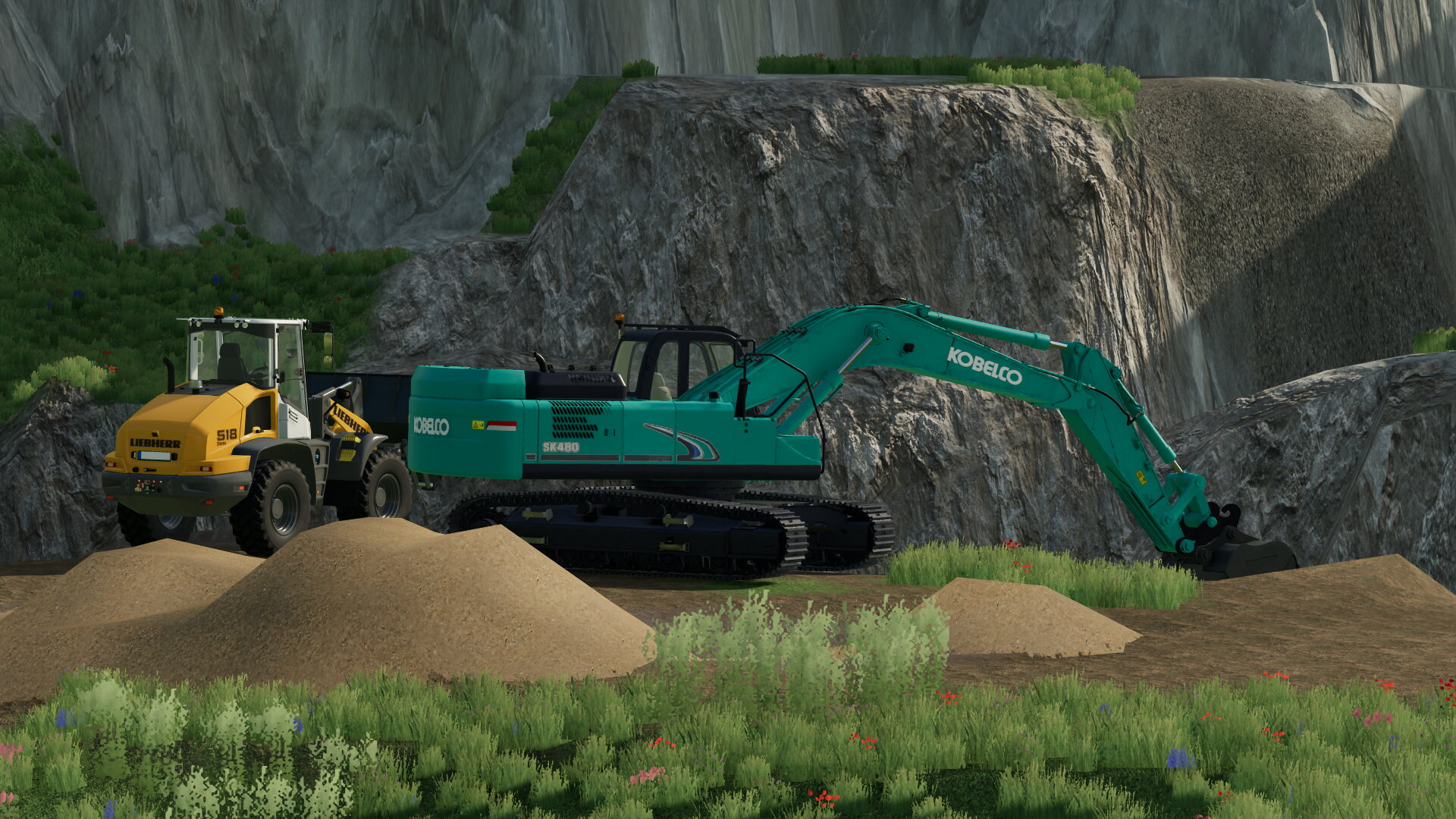 Kobelco und Liebherr