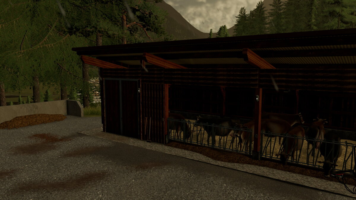 Neuer Kuhstall + Kühe sind auch schon eingezogen