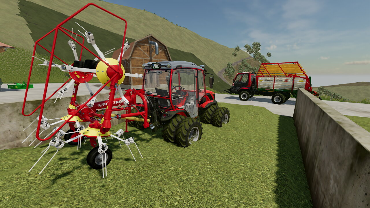 Grasssilage fest fahren