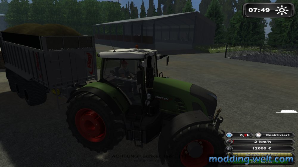 Start mit Silo an der BGA