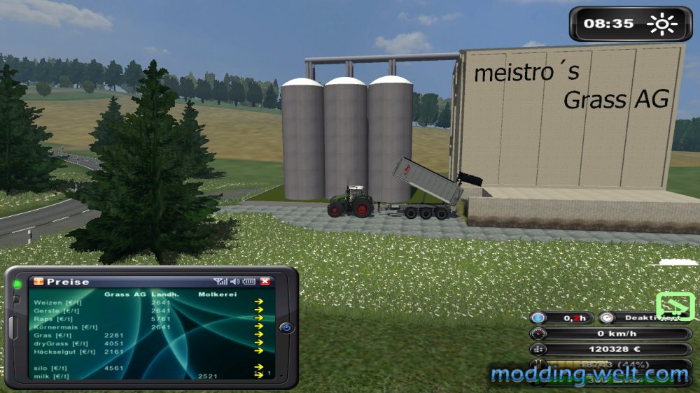 Silo abkippen und Geld kassieren