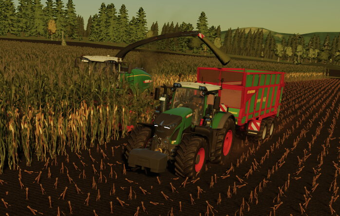 Fendt Power beim Häckseln