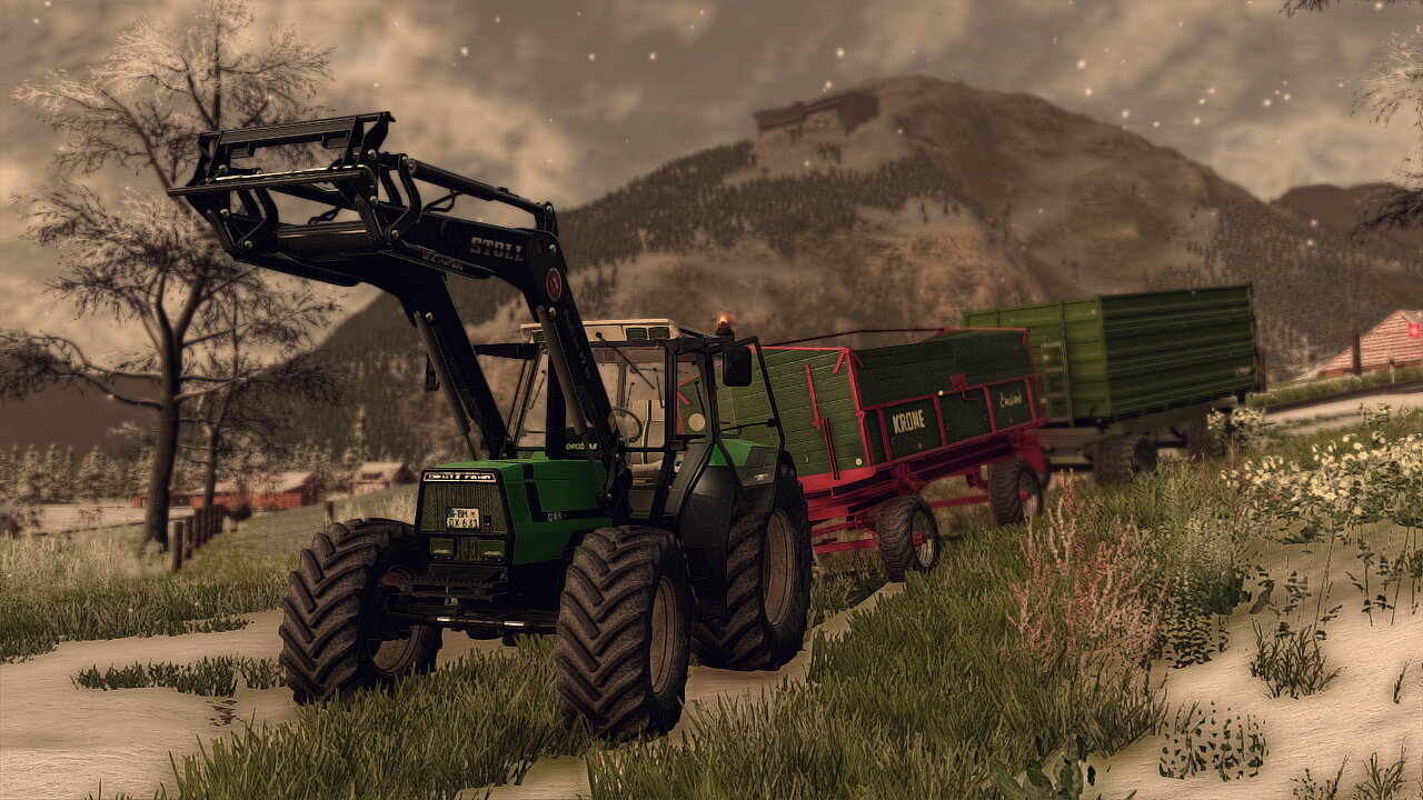 Winter Arbeit im Forst