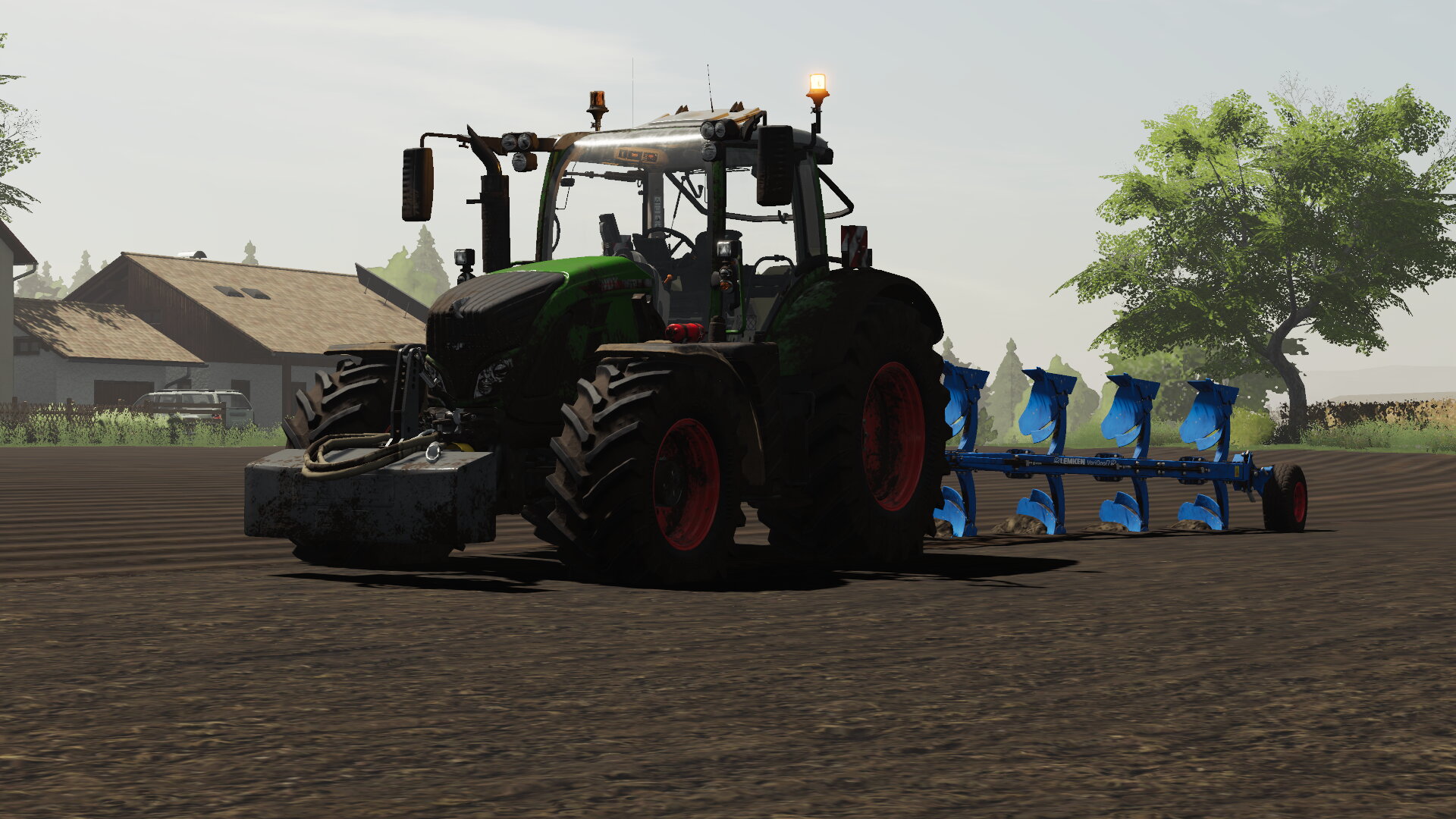 Mit dem Fendt 722 und mit dem Lemken Vario opal7 Ackern