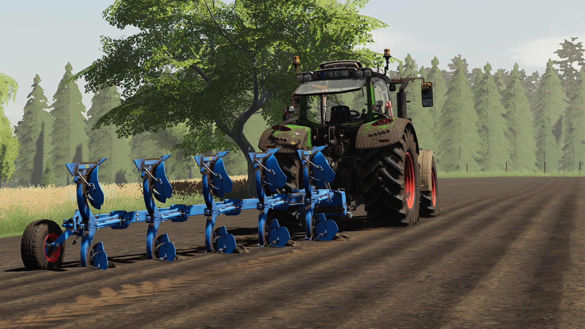 Mit dem Fendt 722 und mit dem Lemken Vario opal7 Ackern