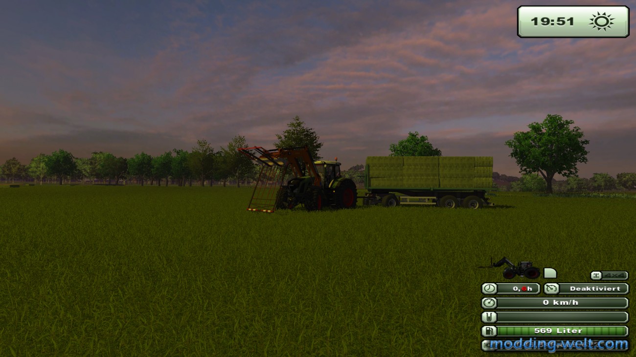 Grasballen laden und abfahren. :D