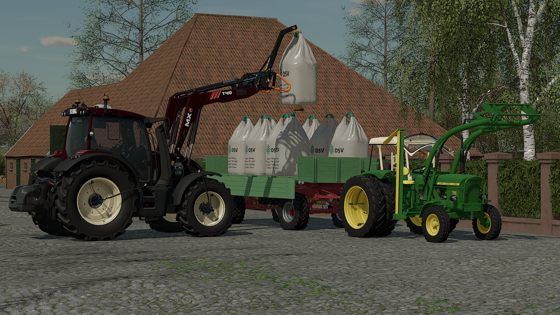 Valtra N 175 und JDL 710