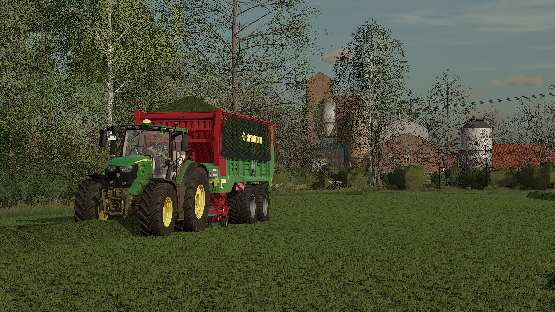 Lohner mitm 6215r und strautmann magnon  beim arbeiten zuschauen