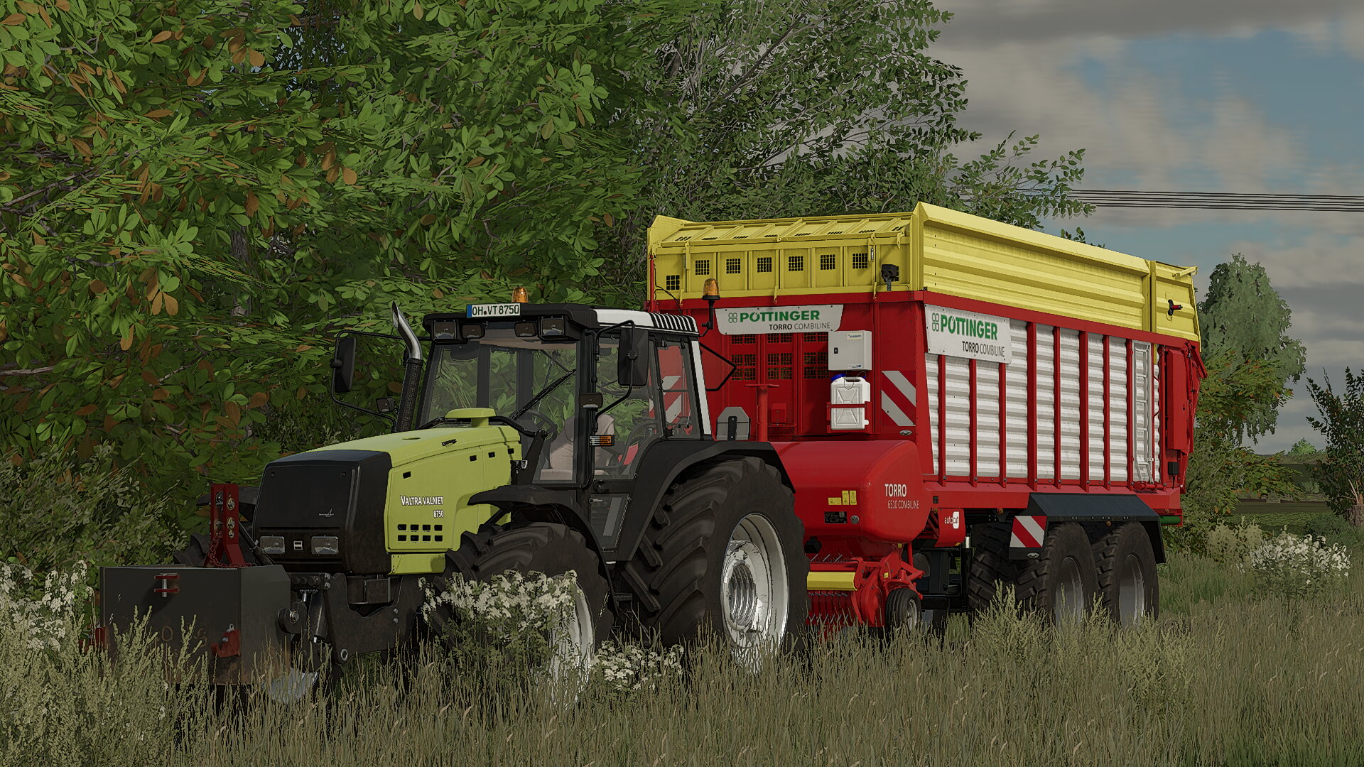 8750 am ladewagen aufm lohn unterwegs