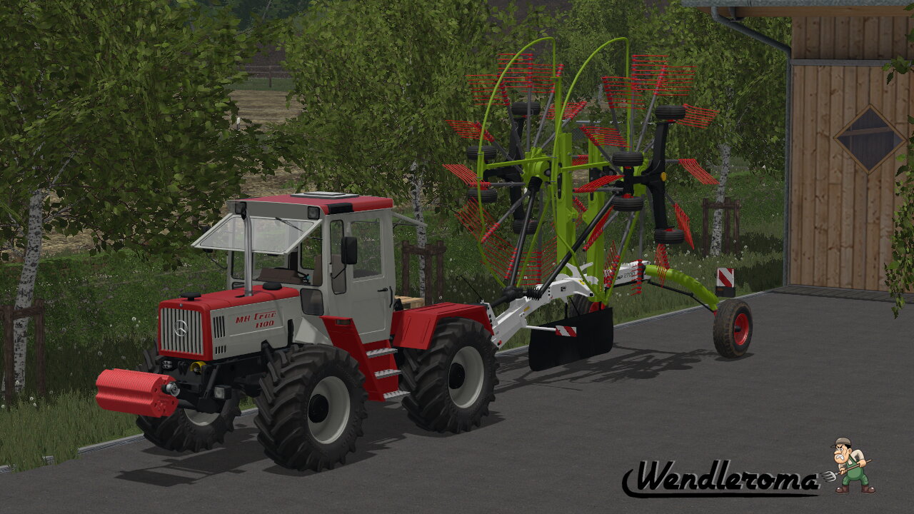 Denn 1100 Trac auf´s Schwadern vorbereitet
