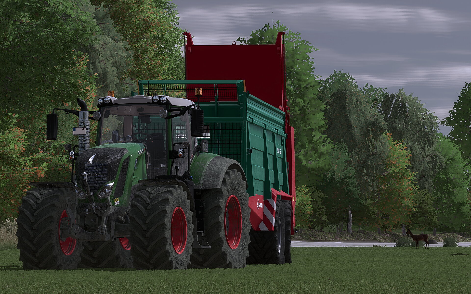 Fendt 828 am Kalken