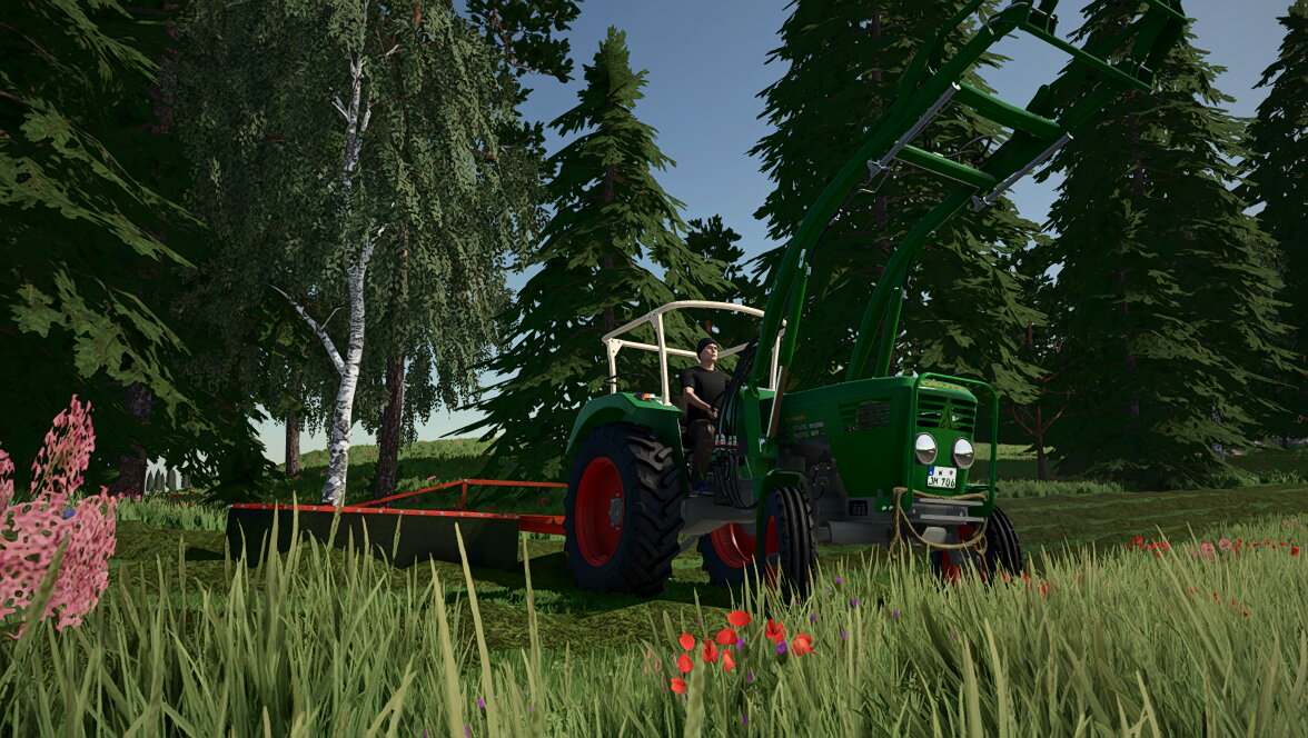 LS22 Deutz D5006 am Mähn