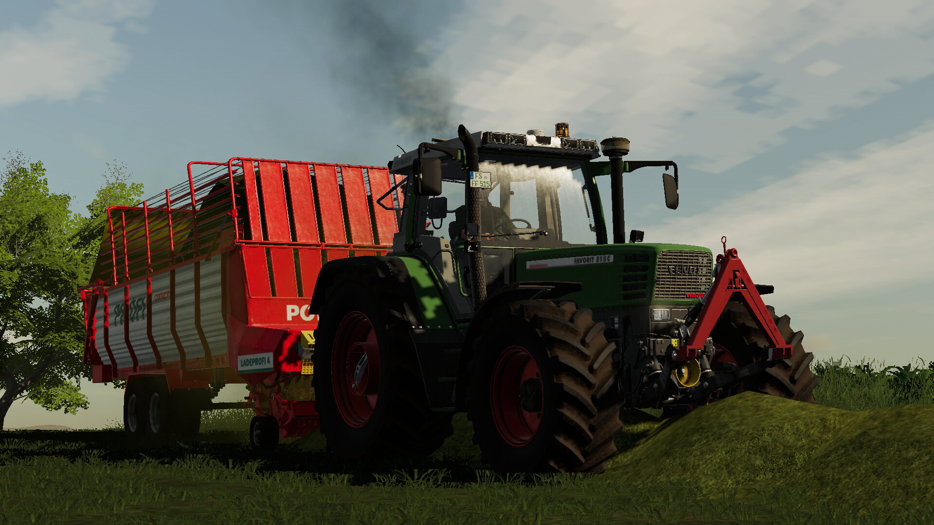 Grass silieren mim Fendt 515C und Pöttinger Ladeprofi 4 💪