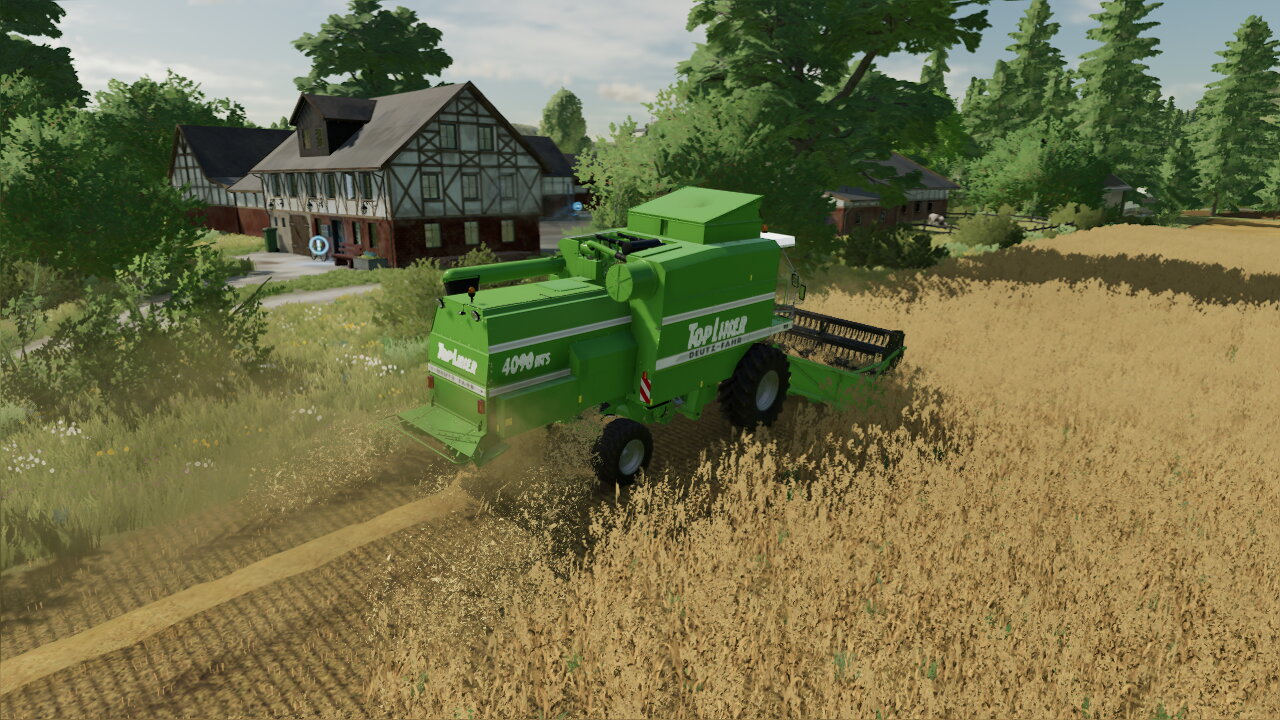Hafer Ernte beim Ahnenhof