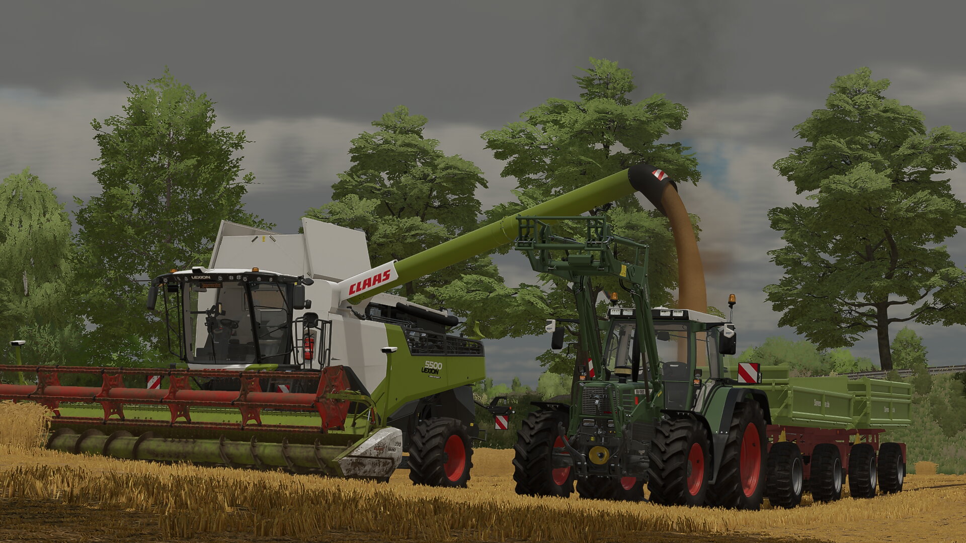 der spitzenbrecher 509c mit 2 hw80 bei der gerste ernte