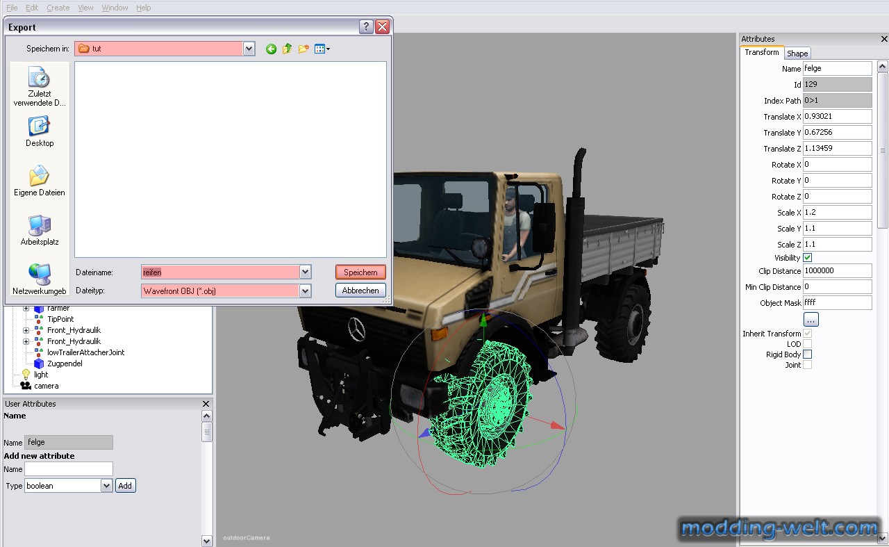 i3d part in blender importieren