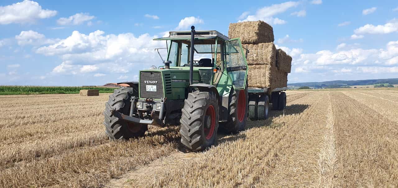 Ballen Fahren mit Fendt 611LSA Turbomatik