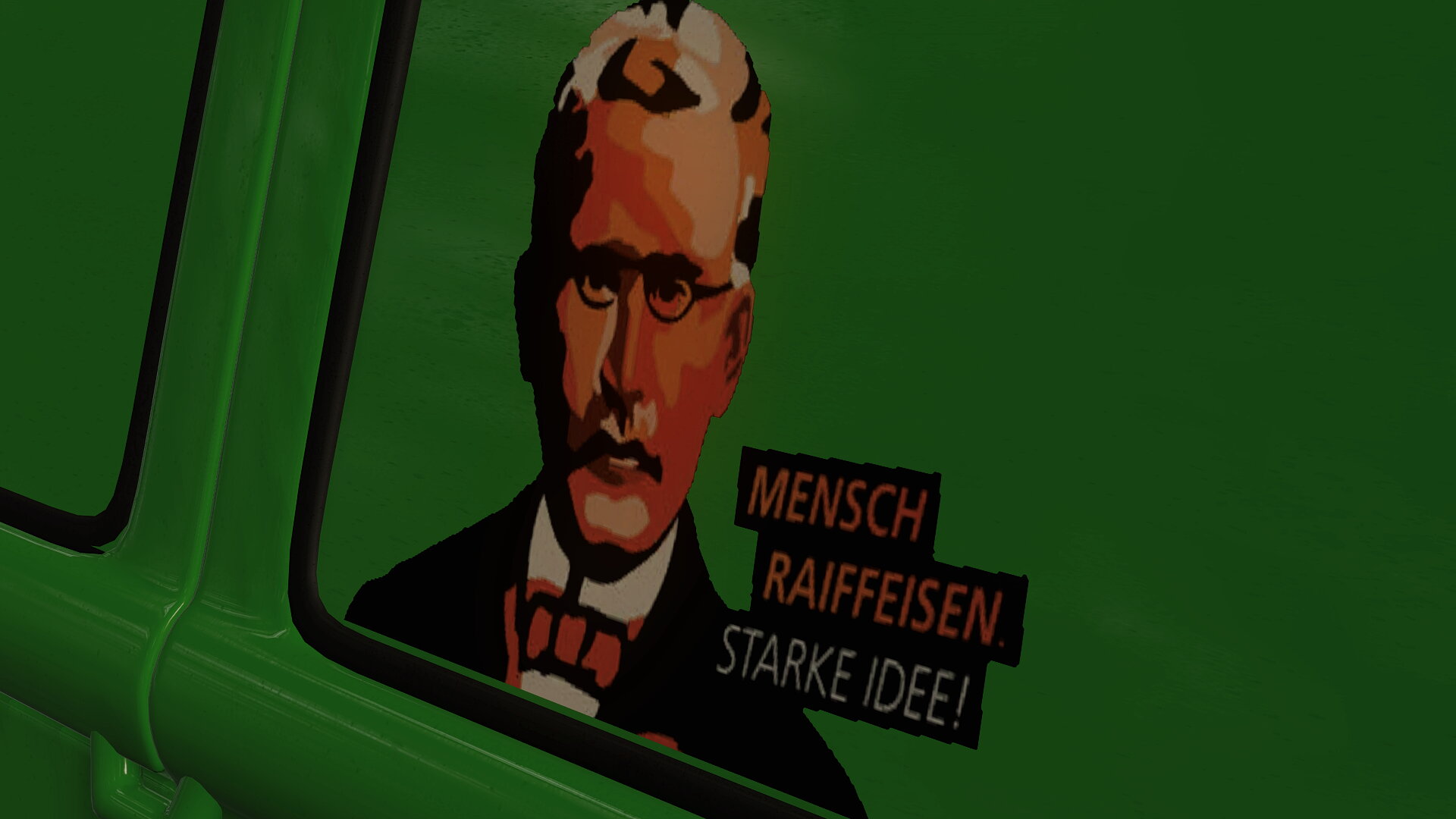 Service-Wagen der Raiffeisen