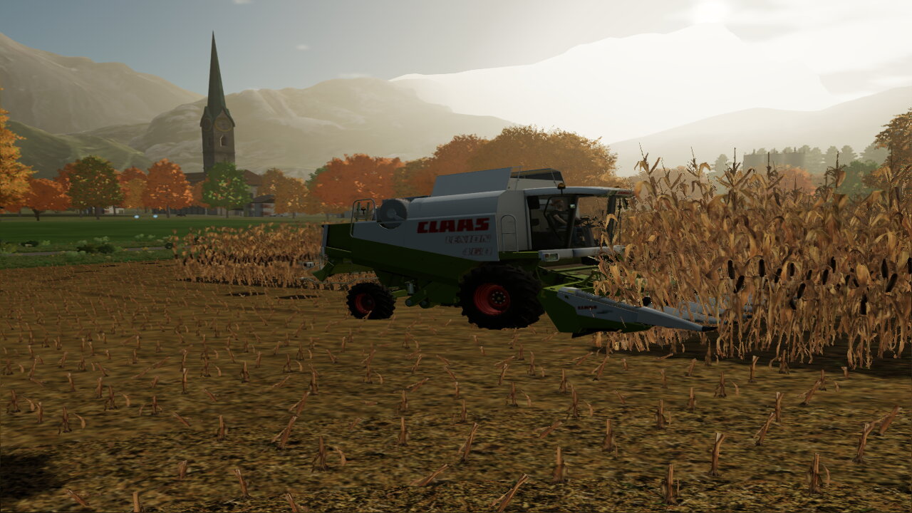 Lexion 460 in Aktion