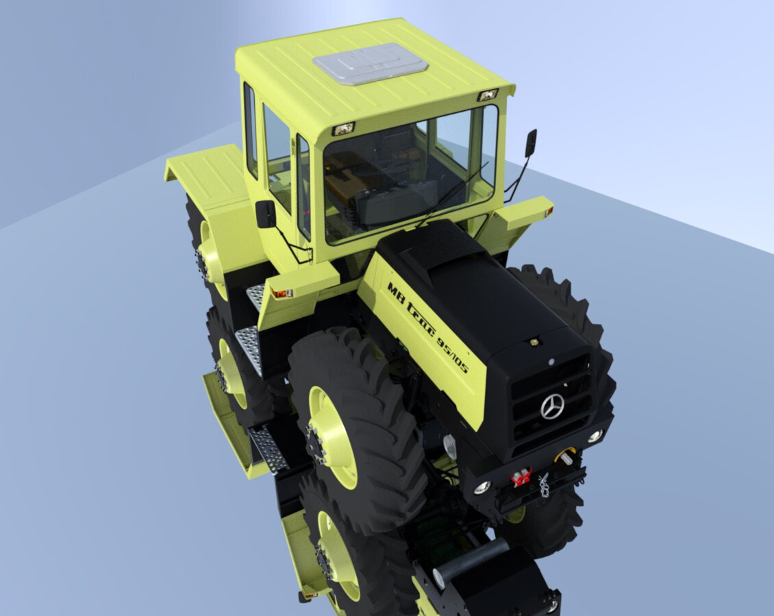 MB Trac 95/105  MB Trac 125/135 beides Prototypen wurden dann umbenannt in MB Trac 1100 und MB Tarc 1300un gingen so in Serie