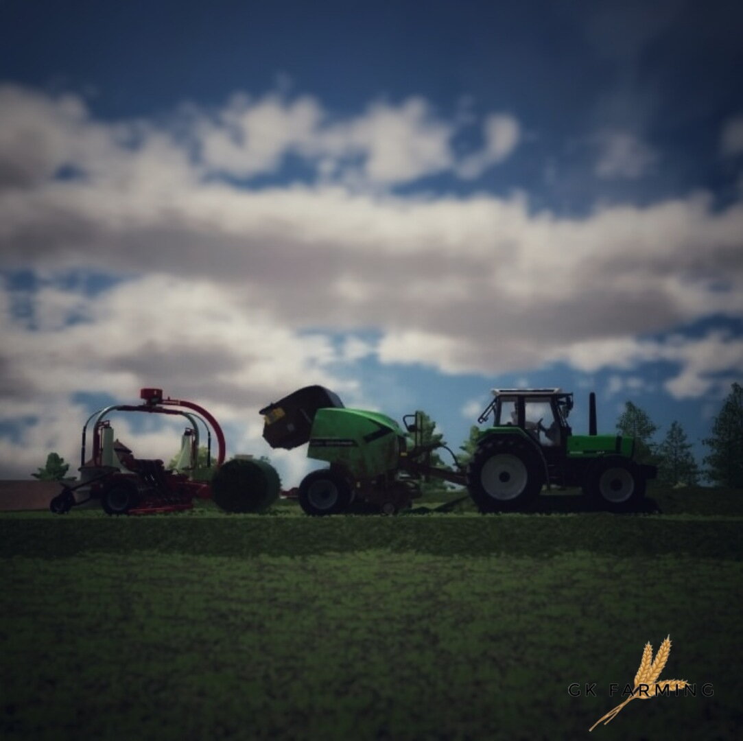 Silageballenpressen auf der Gemeinde Talbau