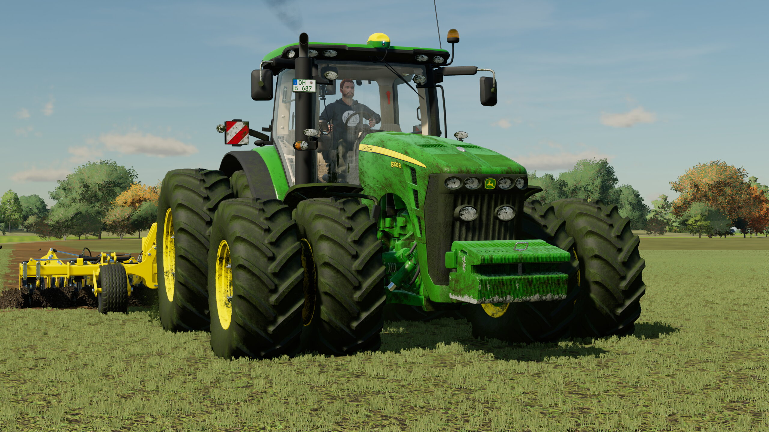 Tiefenlockern auf der Kandelin  John Deere 8320R