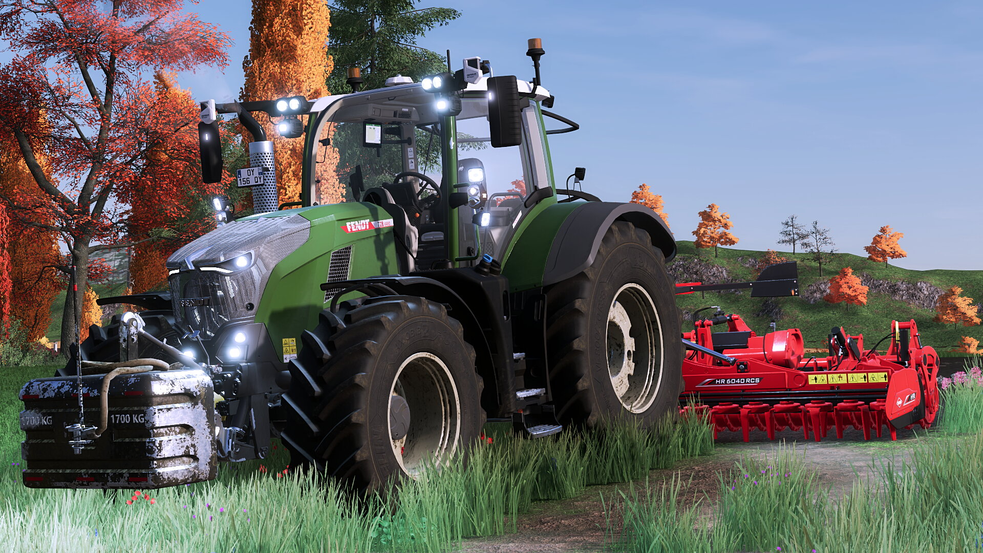 Fendt 728 an der Kreiselecke