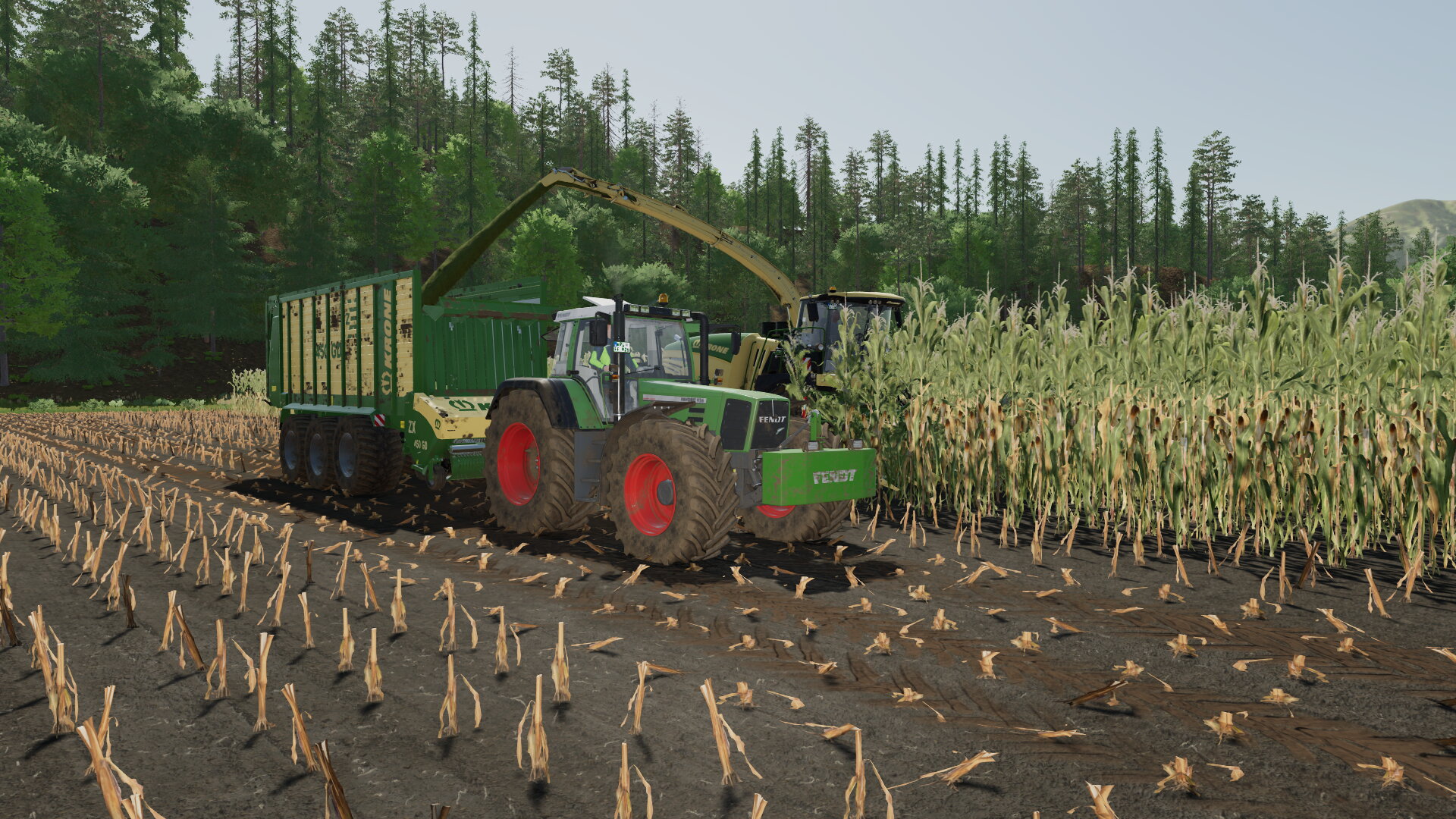 Mais Einfahren mit Fendt 926 + Krone ZX 450 GD