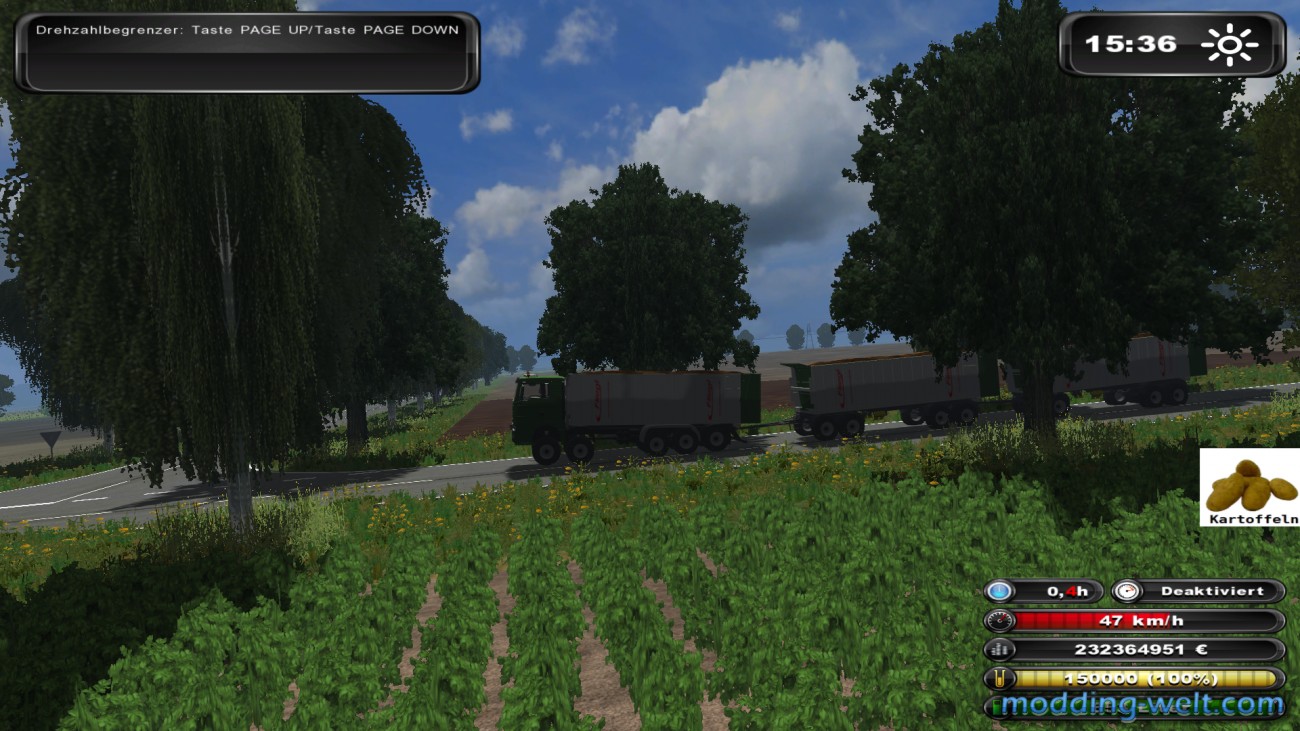 Die Agrar Version meines Silagezuges unter volllast... :D