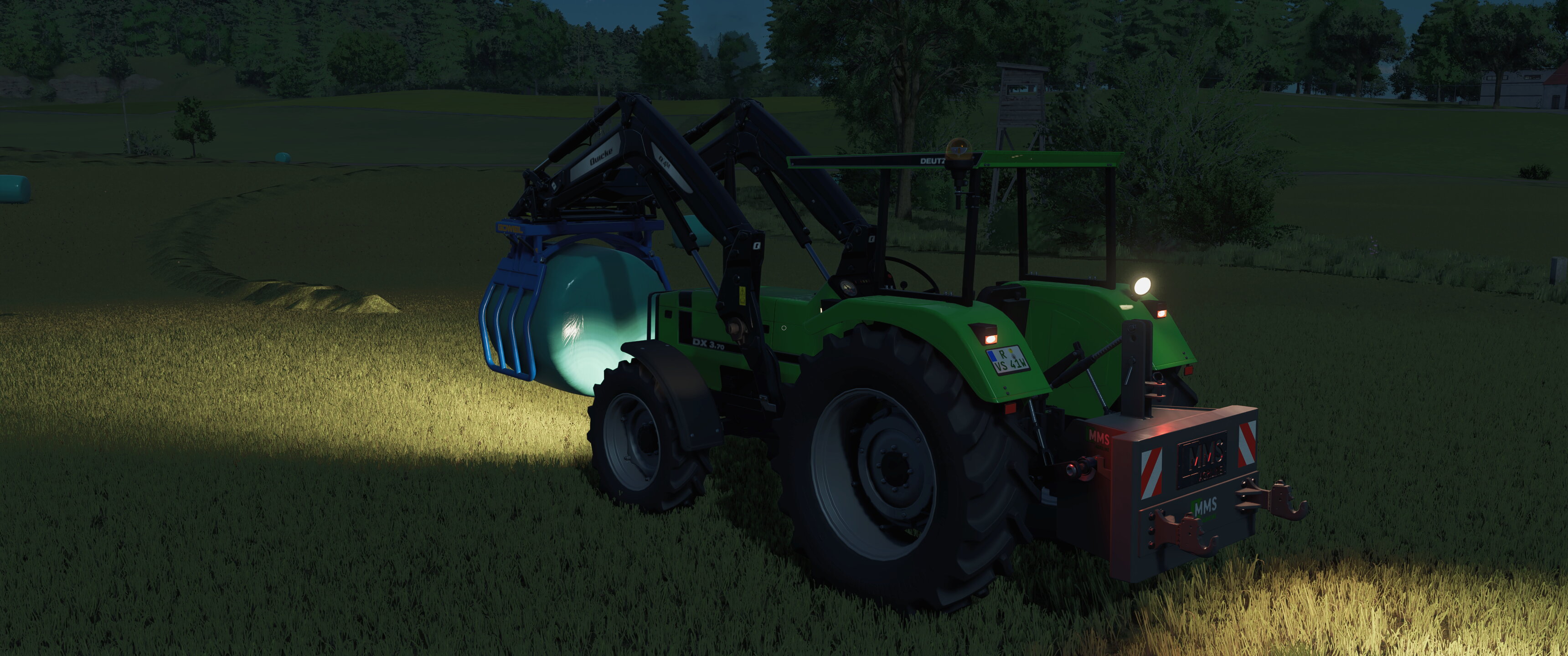 Siloballen stapeln mit dem DX 3.70
