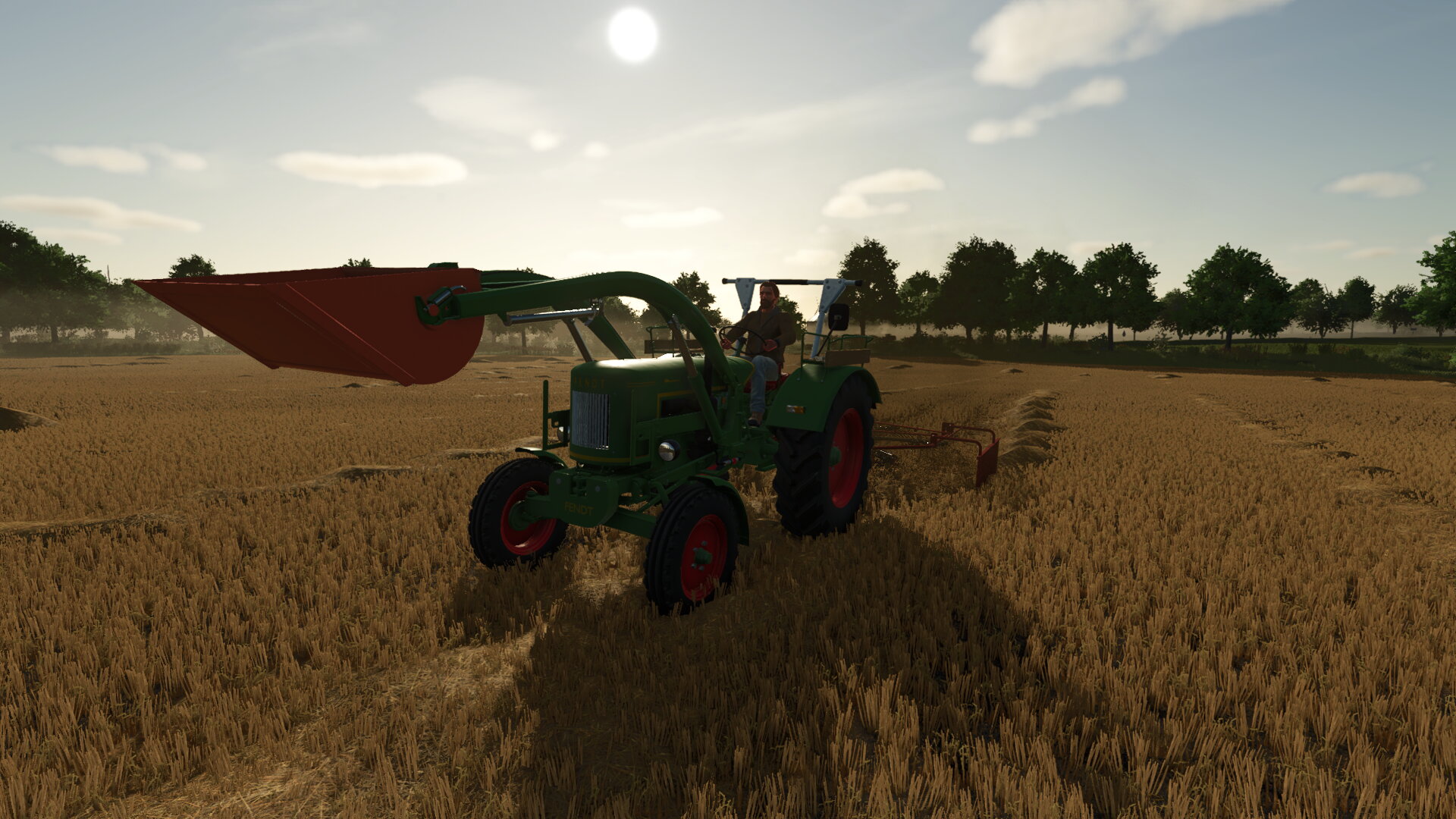 Schwaden mit dem Fendt F40