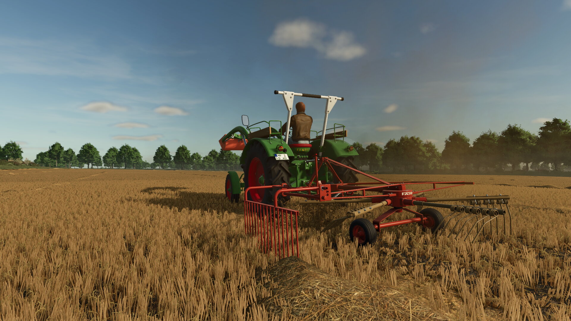 Schwaden mit dem Fendt F40