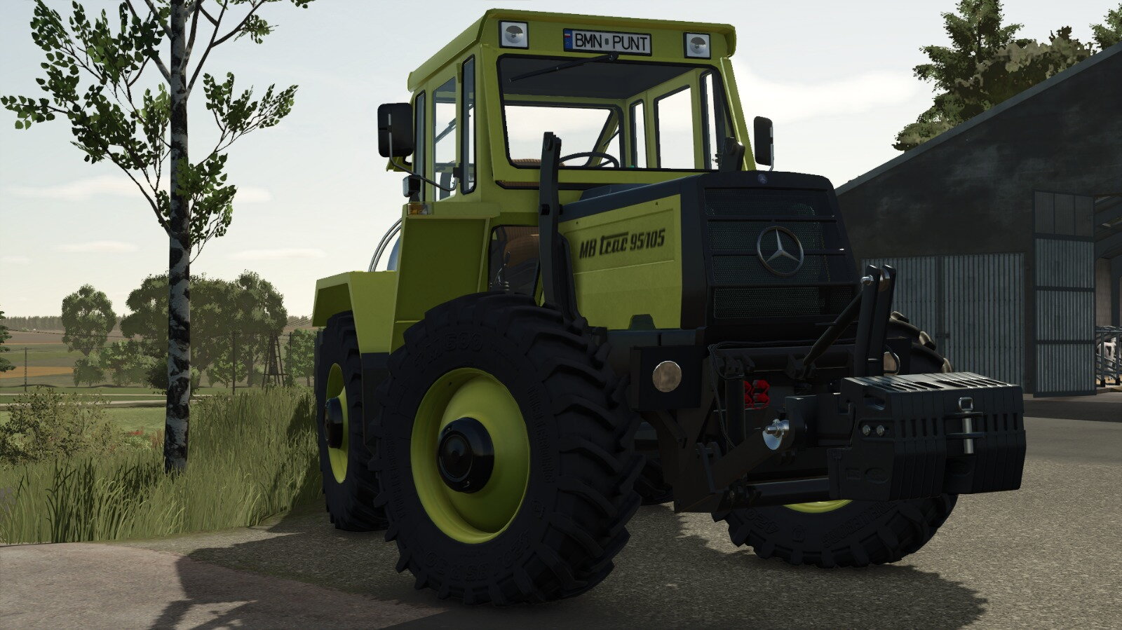 MB Trac 95/105 am Güllefahren