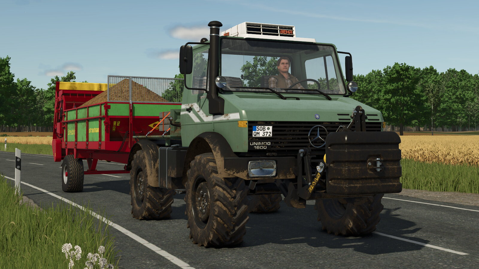 On the road, geht doch alles gleich viel schneller mit dem Unimog  :-)