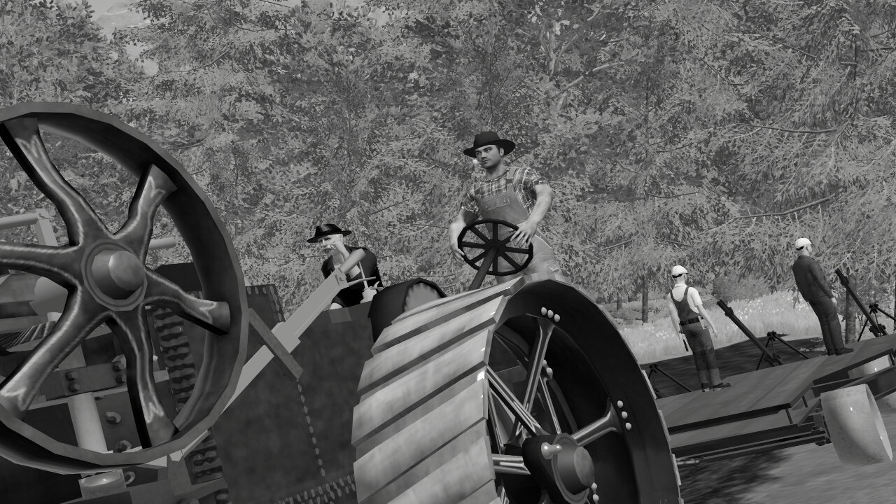 Plowing the field with the lads