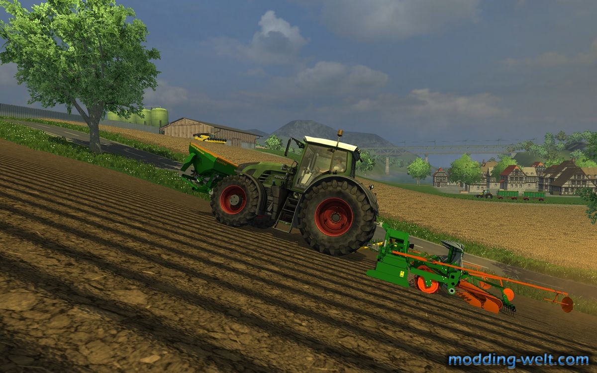 Fendt 936 bei der Weizen Aussaat